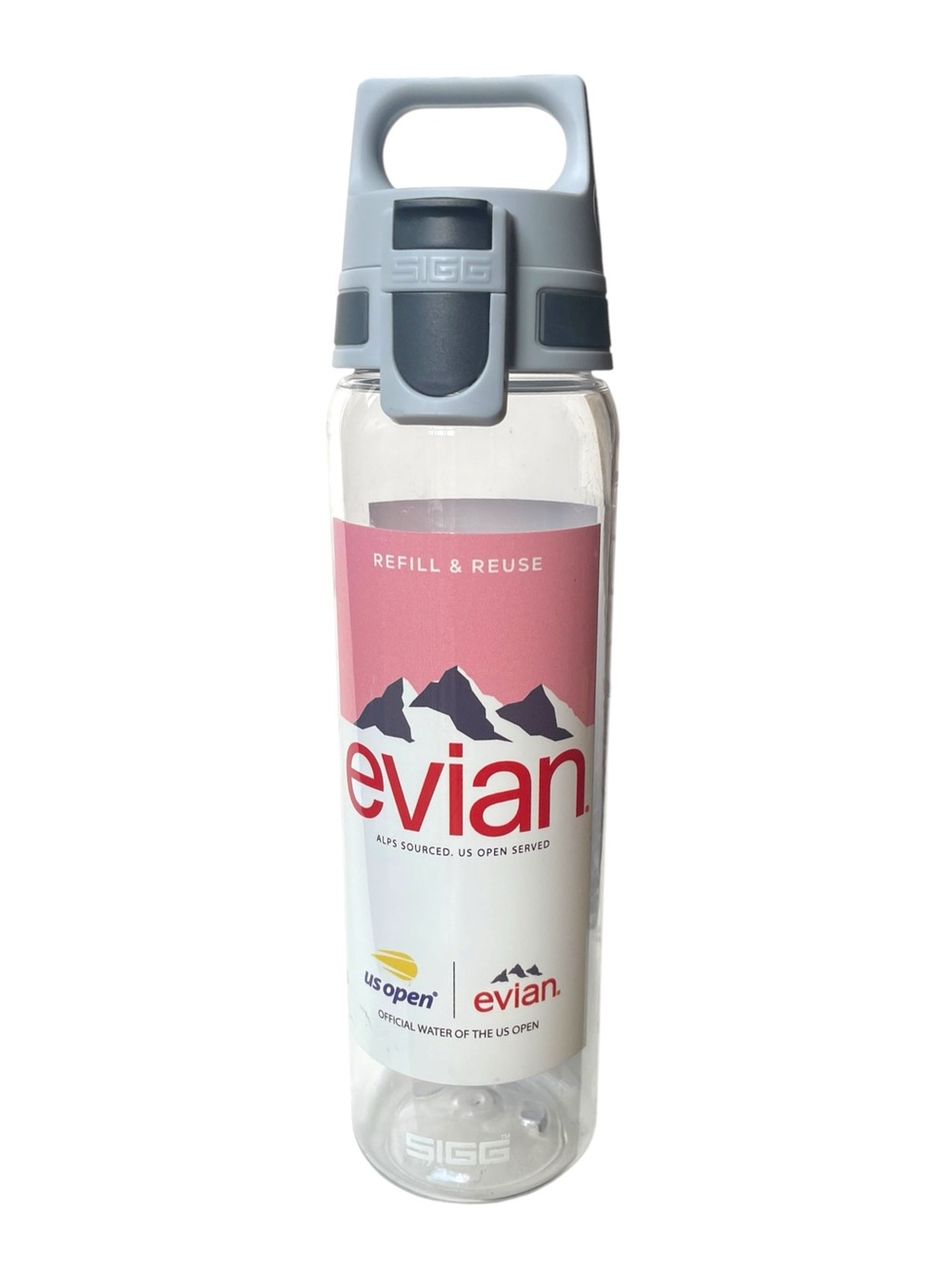 OFFICIAL US Open Tennis 2023 Players SIGG Evian Water bottle * New / Never Used